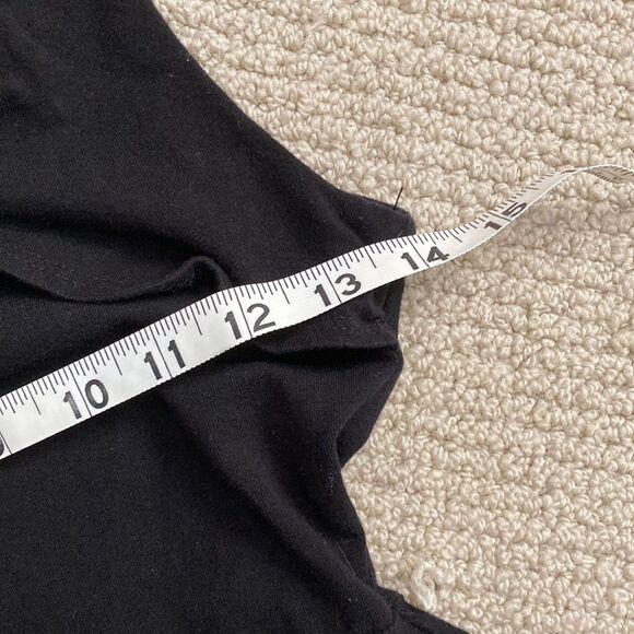 Wet Seal Black Peplum Blouse Top Bow Front Flutter Size Small RN 78749 Like New - Picture 6 of 8